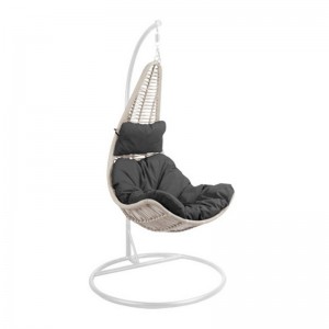 2 Πρόσωπο ψάθινο υπαίθριο Patio Swing Chair Set